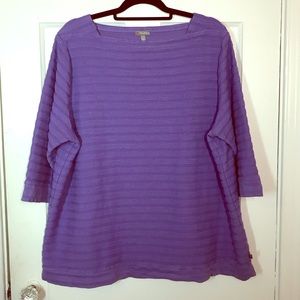 T by Talbots - 3x periwinkle pullover